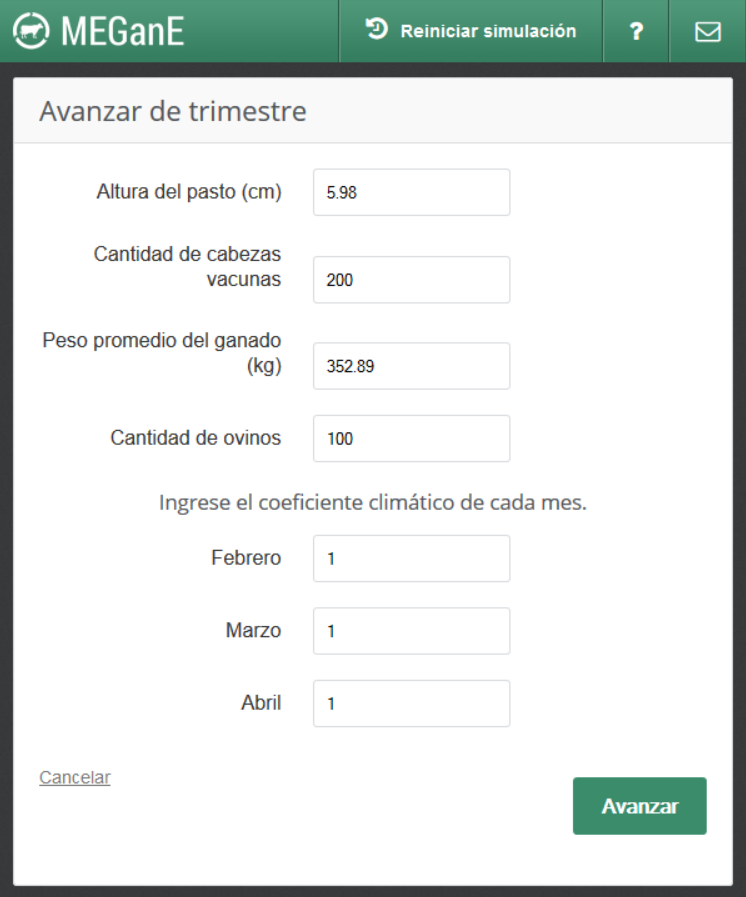 Avanzar de trimestre